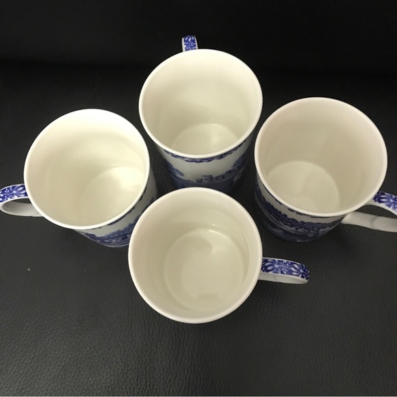 Set of 4 Spode Blue Italian coffee mugs 12 Oz NWOT - Picture 6 of 7